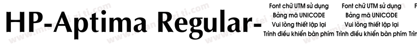 HP-Aptima Regular字体转换